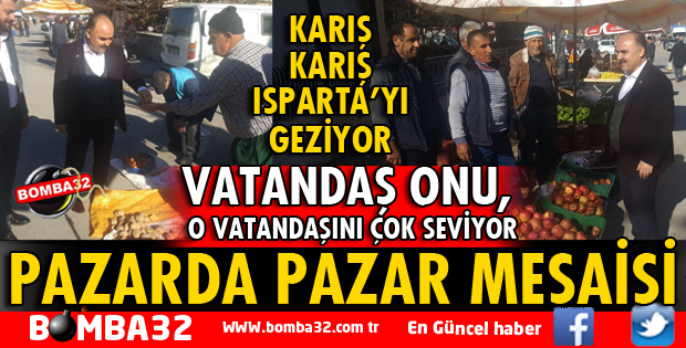 VALİ GÜNAYDIN PAZAR GÜNÜNÜ HALK PAZARINDA GEÇİRDİ