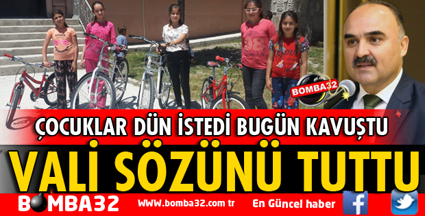 VALİ GÜNAYDIN SÖZÜNÜ TUTTU