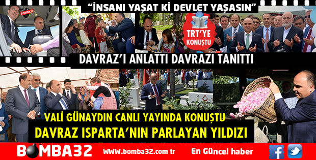 VALİ GÜNAYDIN TRT RADYO’DA DAVRAZ’I ANLATTI