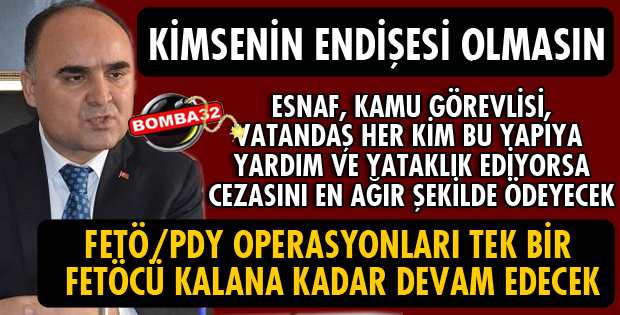 VALİ GÜNAYDIN'DAN FETÖ/PDY AÇIKLAMASI