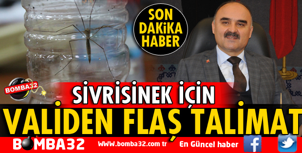 VALİ GÜNAYDIN'DAN SİVRİSİNEK TALİMATI