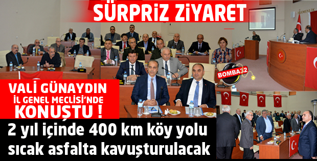 VALİ ŞEHMUS GÜNAYDINDAN SÜRPRİZ ZİYARET !