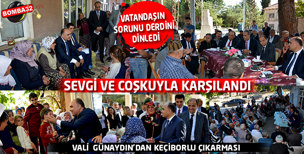 VALİ GÜNAYDIN KÖY ZİYARETLERİ DEVAM EDİYOR  