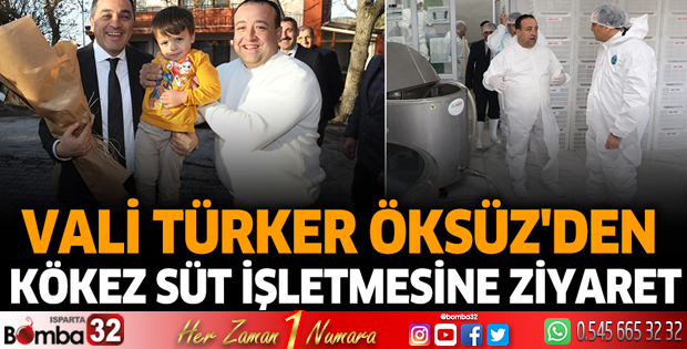 Vali Öksüz'den Kökez Süt İşletmesi'ne ziyaret