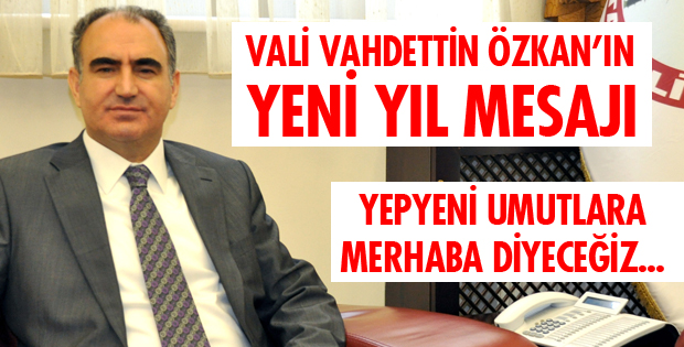 VALİ ÖZKAN YENİ YIL MESAJI YAYINLADI