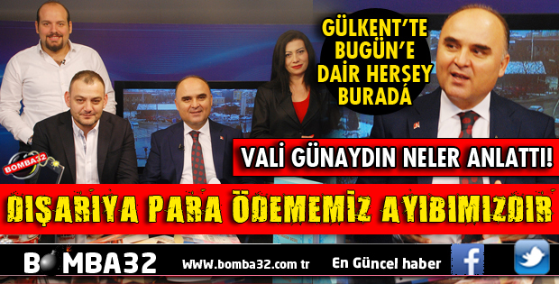 VALİ ŞEHMUS GÜNAYDIN CANLI YAYINDA ANLATTI