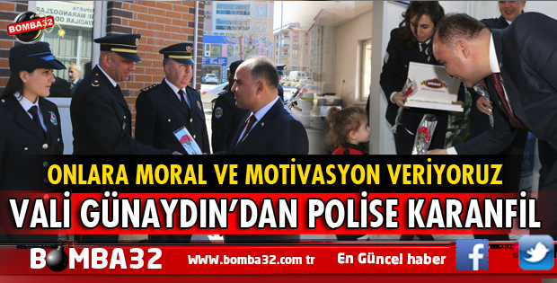 VALİ ŞEHMUS GÜNAYDIN ISPARTA'DA  POLİSLERLE BİR ARAYA GELDİ