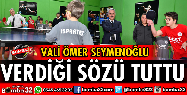 VALİ SEYMENOĞLU BAŞARILI RAKETLERE VERDİĞİ SÖZÜ TUTTU