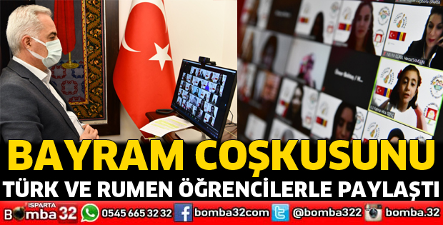 Vali Seymenoğlu Bayram Coşkusunu Türk ve Rumen Öğrencilerle Paylaştı
