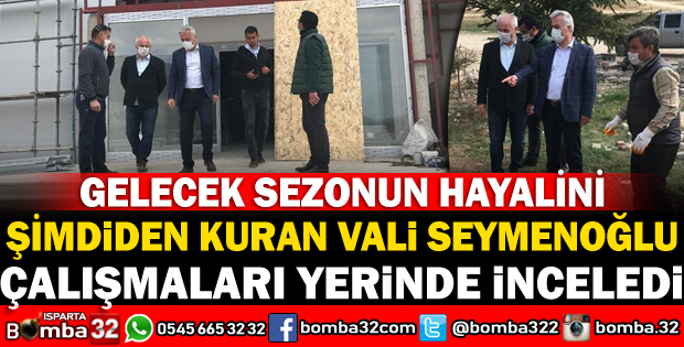 VALİ SEYMENOĞLU DAVRAZ KAYAK MERKEZİNDEKİ ÇALIŞMALARI YERİNDE İNCELEDİ