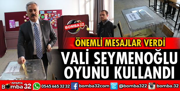 VALİ SEYMENOĞLU EŞİ İLE BİRLİKTE OYUNU KULLANDI