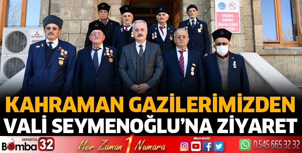 Vali Seymenoğlu ile kahraman gazilerimiz buluştu