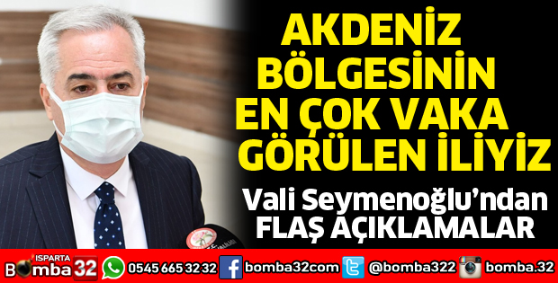 Vali Seymenoğlu, vakalarla ilgili konuştu