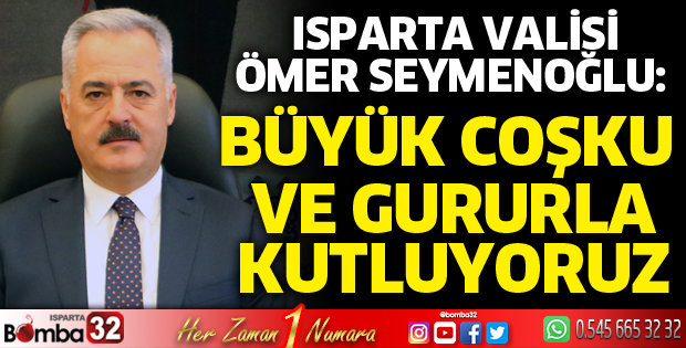 Vali Seymenoğlu'ndan 29 Ekim Mesajı