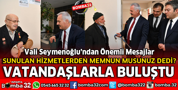 VALİ SEYMENOĞLU'NDAN ÖNEMLİ MESAJLAR