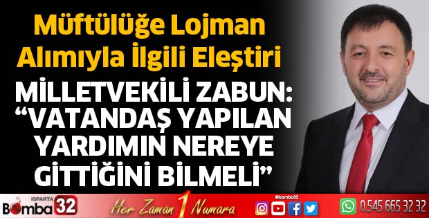 Vatandaş yapılan yardımın nereye gittiğini bilmeli
