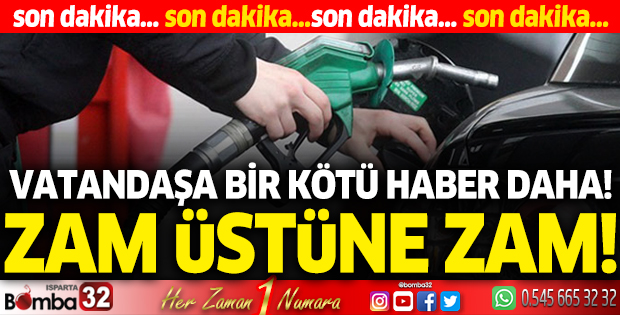 Vatandaşa bir kötü haber daha: Zam üstüne zam!