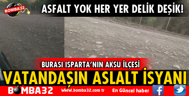 VATANDAŞIN ASFALTSIZ YOL İSYANI!