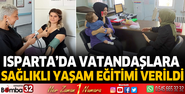 Vatandaşlara sağlık yaşam eğitimi verildi