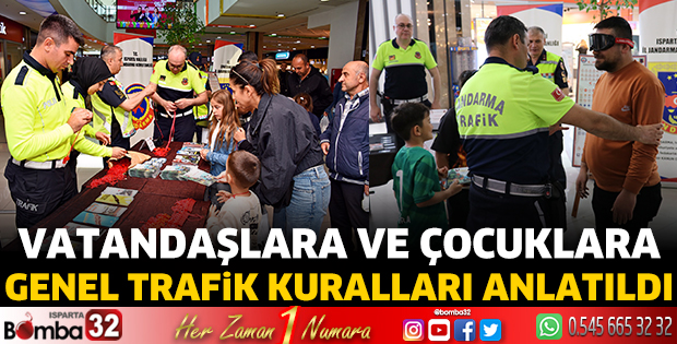 Vatandaşlara ve çocuklara Genel Trafik Kuralları anlatıldı