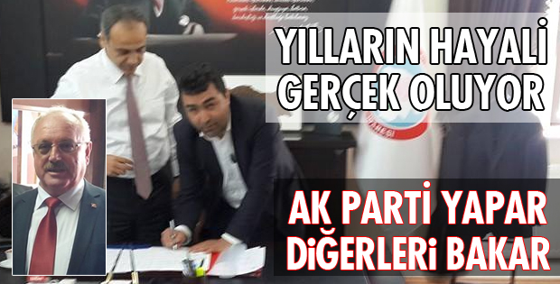 VE  O YOL ASFALTLANIYOR