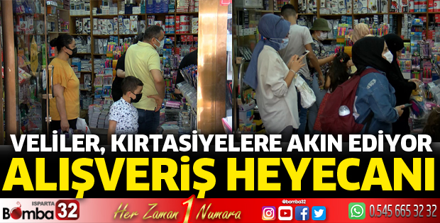 Veliler kırtasiyelere akın ediyor