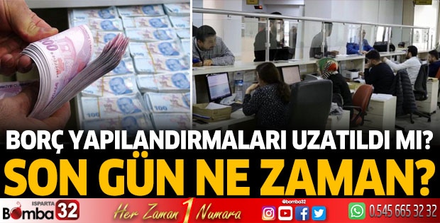 Vergi borcu yapılandırma son gün ne zaman?