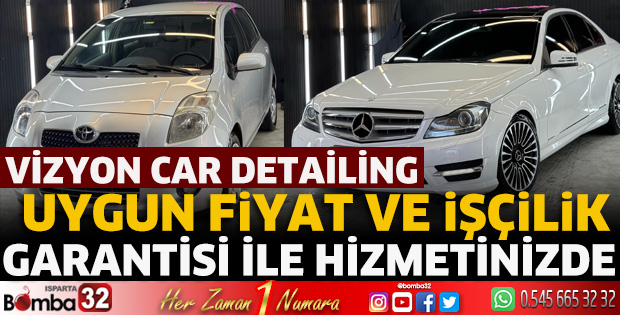 Vizyon Car Detailing, uygun fiyat ve işçilik garantisi ile hizmetinizde 