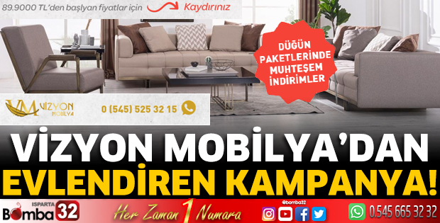 Vizyon Mobilya’dan evlendiren kampanya!