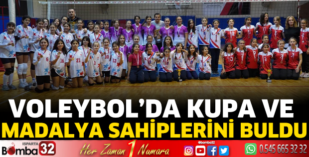 Voleybol’da kupa ve madalya sahiplerini buldu