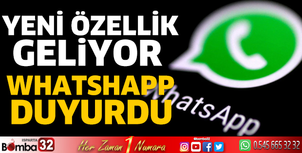 WhatsApp'a yeni özellik