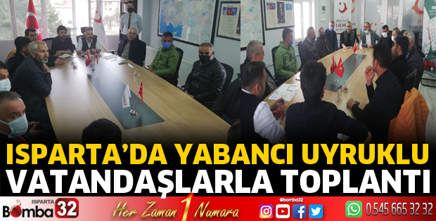 Yabancı uyruklu vatandaşlarla toplantı