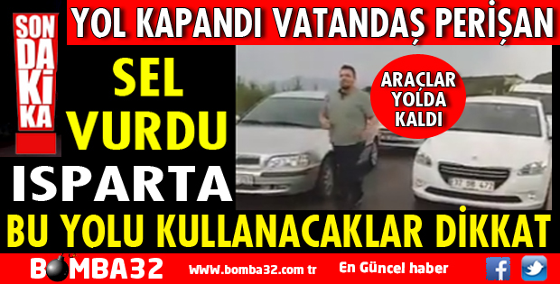 YAĞIŞ SELİ GETİRDİ VATANDAŞ YOLDA KALDI