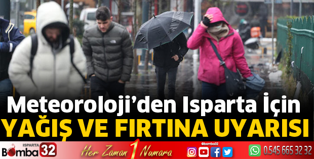 Yağış ve fırtına uyarısı
