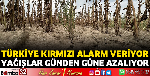 Yağışlar günden güne azalıyor