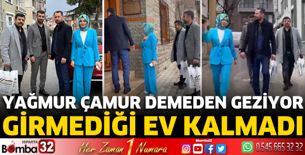 Yağmur çamur demeden geziyor