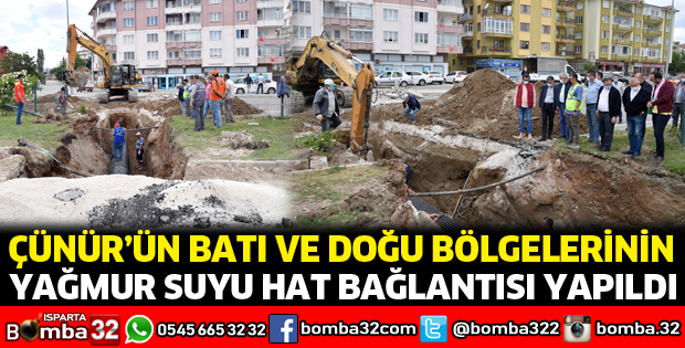 Yağmur suyu hat bağlantısı yapıldı
