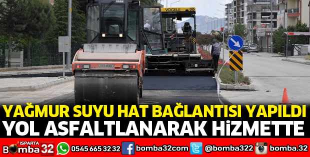 Yağmur suyu hat bağlantısı yapıldı