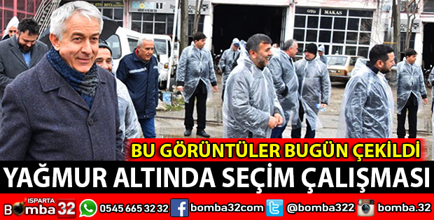 YAĞMURLUKLARI GİYDİLER ESNAFLA BULUŞTULAR