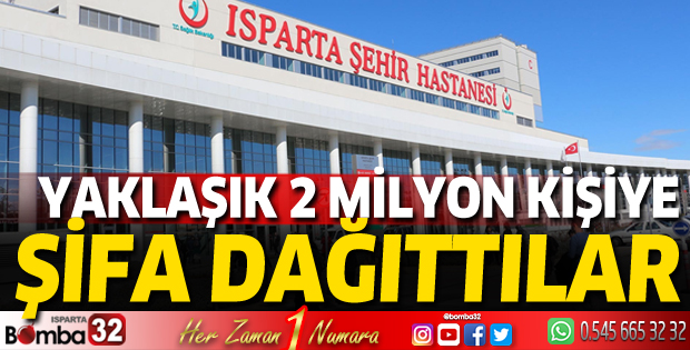 Yaklaşık 2 milyon kişiye şifa dağıttılar