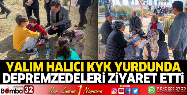Yalım Halıcı KYK Yurdunda depremzedeleri ziyaret etti