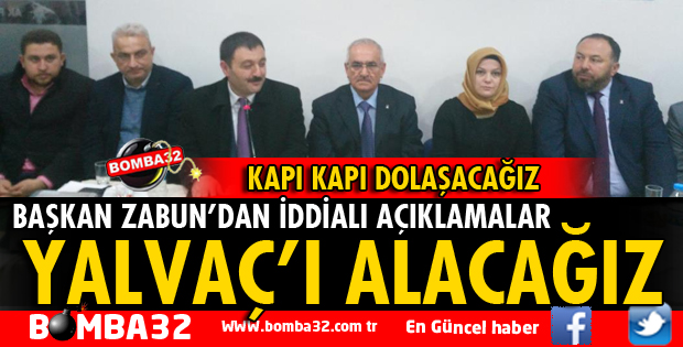 YALVAÇ BELEDİYESİ AK PARTİ’Lİ OLACAK