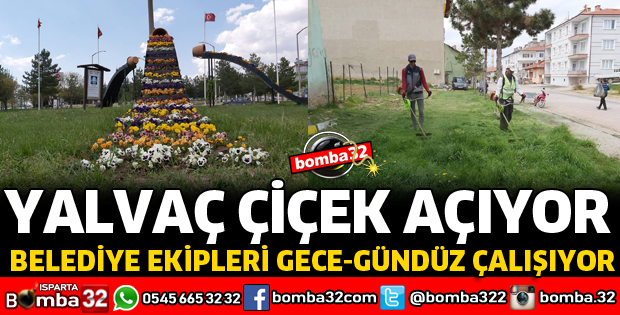 YALVAÇ BELEDİYESİNDEN HUMMALI ÇALIŞMA
