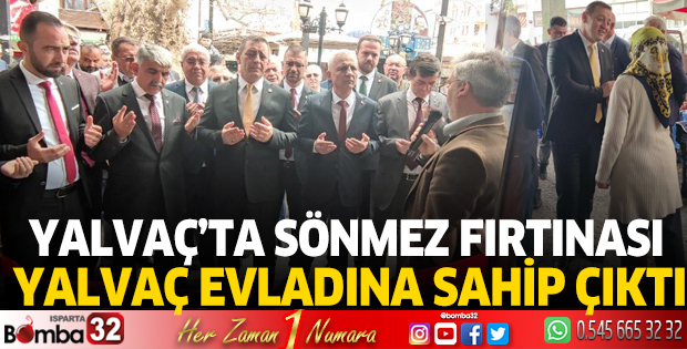 Yalvaç evladına sahip çıktı