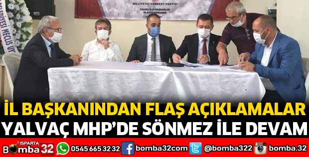 YALVAÇ MHP’DE SÖNMEZ İLE DEVAM