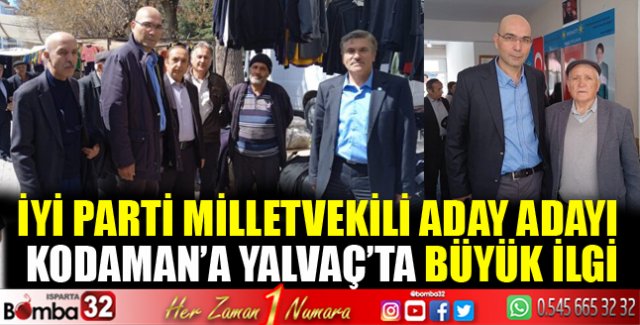 Yalvaç’ta Prof.Dr. Kodaman’a büyük ilgi