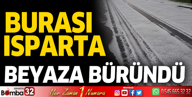 Yalvaç'ı dolu vurdu