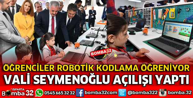 YALVAÇLI ÖĞRENCİLER ROBOTİK KODLAMA ÖĞRENİYOR