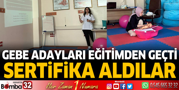 Yalvaç'ta Gebe Okulu eğitimi tamamlandı