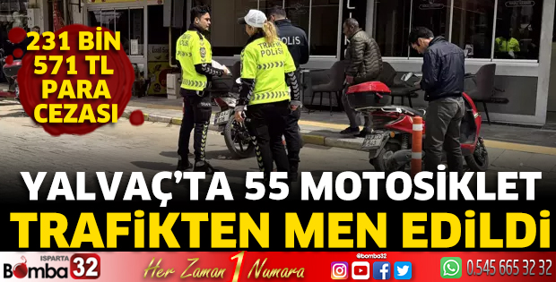 Yalvaç'ta trafik denetimi